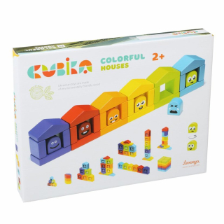 CUBIKA Barevné domečky - 30 dílů